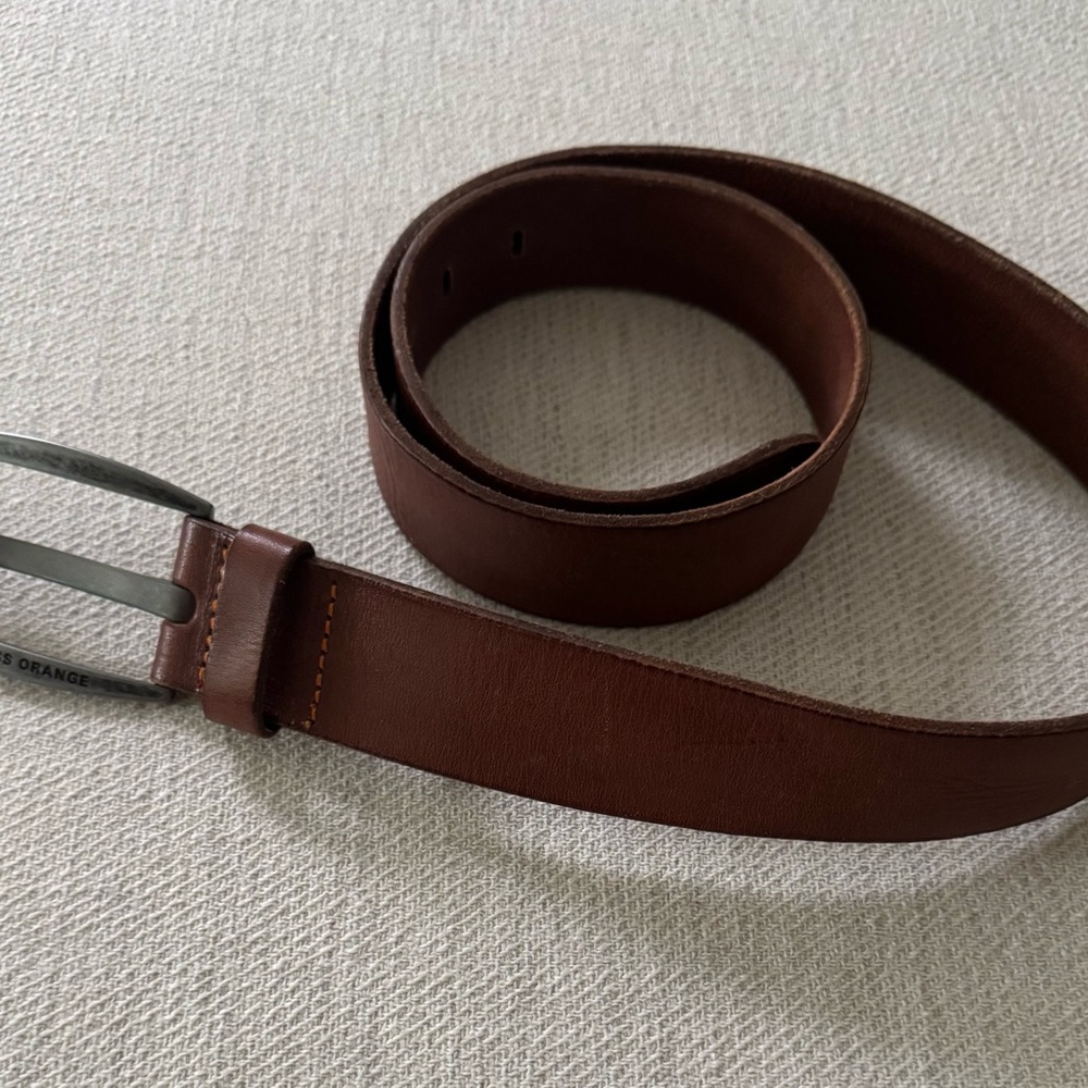 Hugo Boss Dark Brown Leather Belt